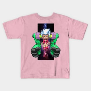 Chibi Supergirl in Space Kids T-Shirt